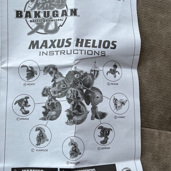 GUC - Bakugan New Vestroia 7 in 1 Maxus Helios - Picture 13 of 13